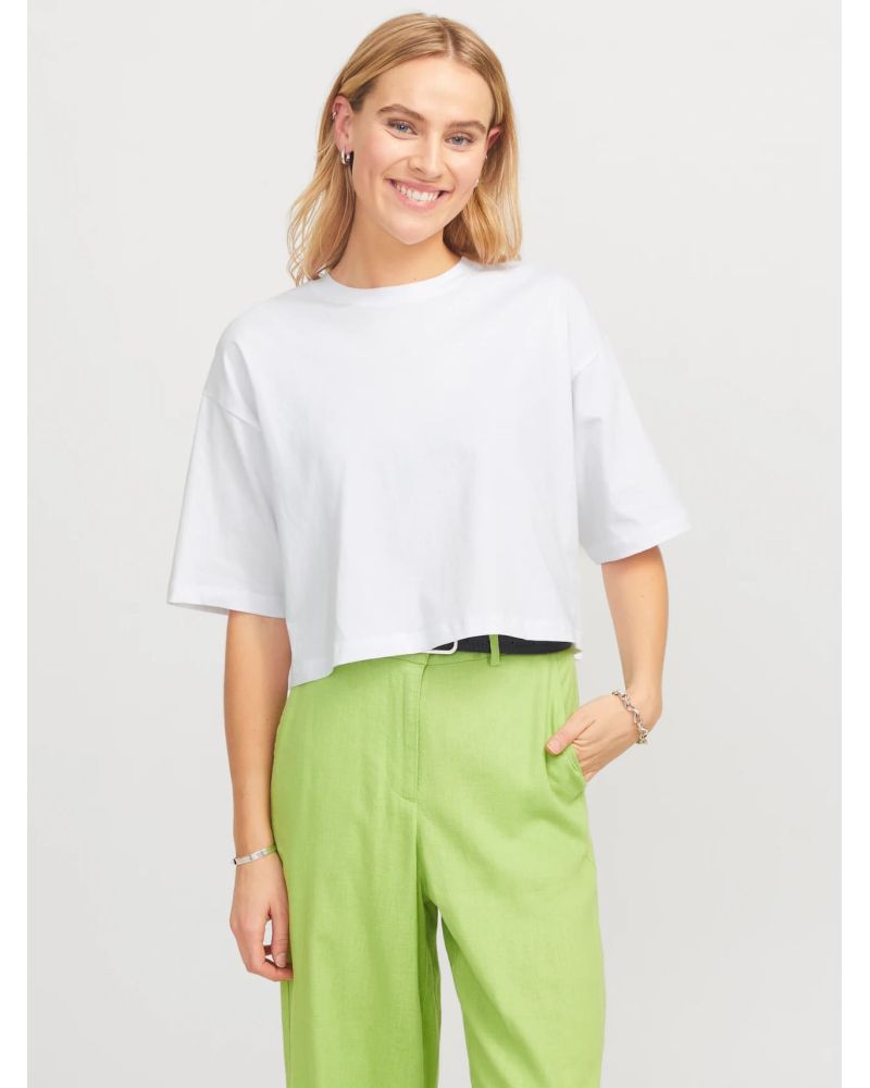 JXANDREA LOOSE SS CROPPED TEE JRS NOOS