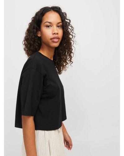 JXANDREA LOOSE SS CROPPED TEE JRS NOOS