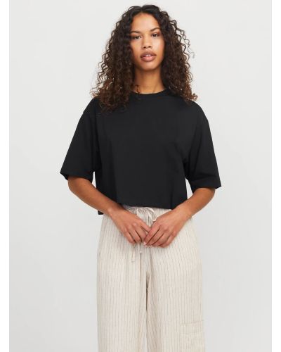 JXANDREA LOOSE SS CROPPED TEE JRS NOOS