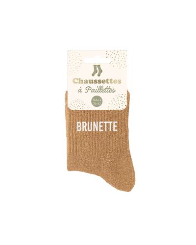 CHAUSSETTES PAILLETTES BRUNETTE