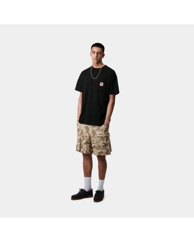 S/S Pocket Heart T-Shirt - Black / Red