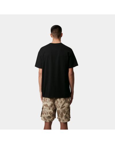 S/S Pocket Heart T-Shirt - Black / Red