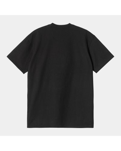 S/S Pocket Heart T-Shirt - Black / Red