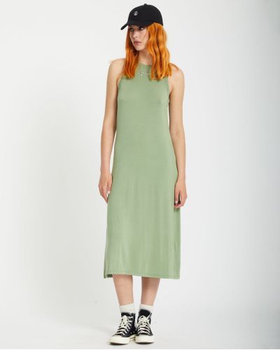 STONELIGHT DRESS GRASS GREEN