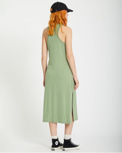 STONELIGHT DRESS GRASS GREEN