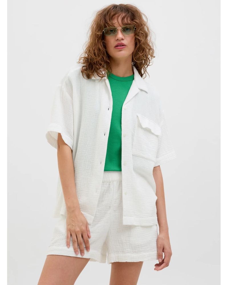 JXPIA MUSLIN RLX SS SHIRT WVN