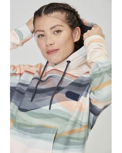 NERIS CROP HOODIE F Mirage Print