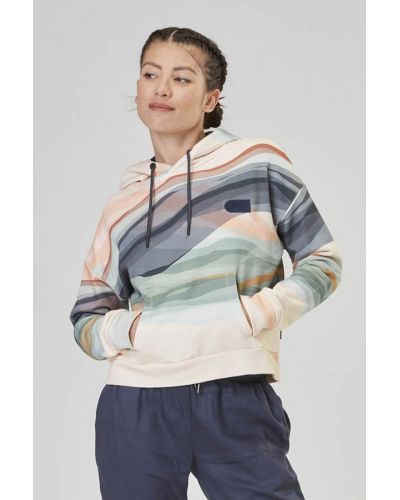 NERIS CROP HOODIE F Mirage Print