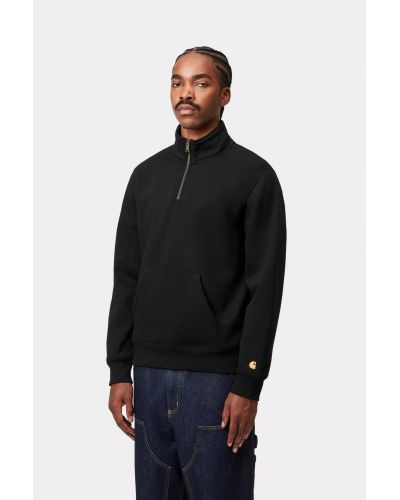 Chase Neck Zip Sweat black