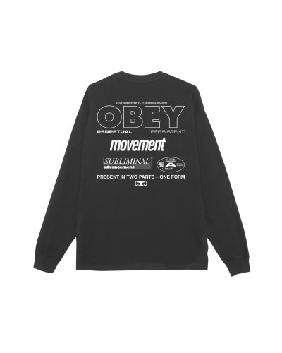 Obey persistent movement ls tee