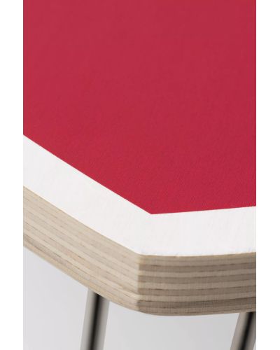 Heart Folding Table Scarlet White