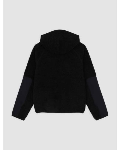 CENTRAL HIGH PILE HOODED BLACK