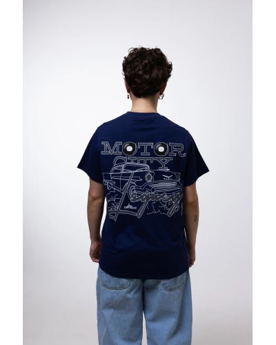 T-SHIRT MOTOR BLUE