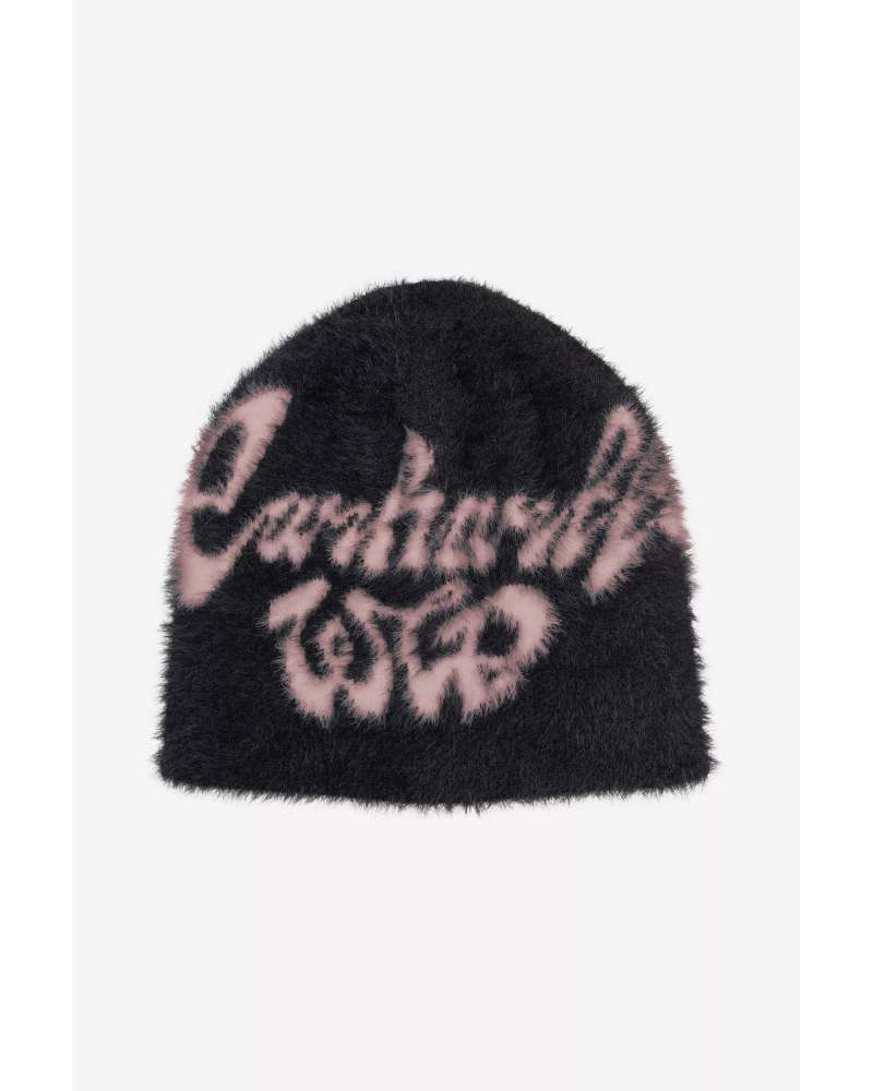 Chedda Beanie Black / Glassy Pink