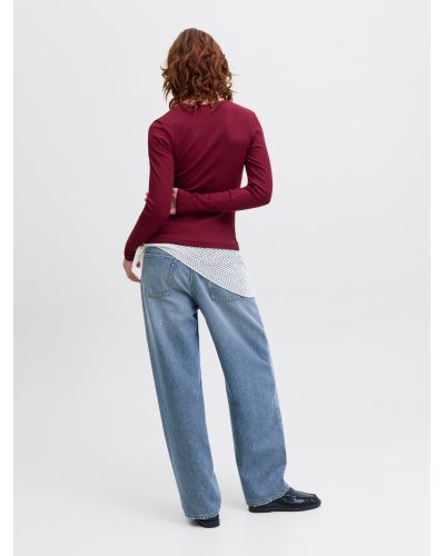 JXFREYA STR LS RIB TEE JRS NOOS