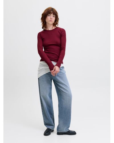 JXFREYA STR LS RIB TEE JRS NOOS