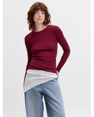 JXFREYA STR LS RIB TEE JRS NOOS