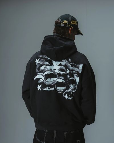 Fearless Washed hoodie zip