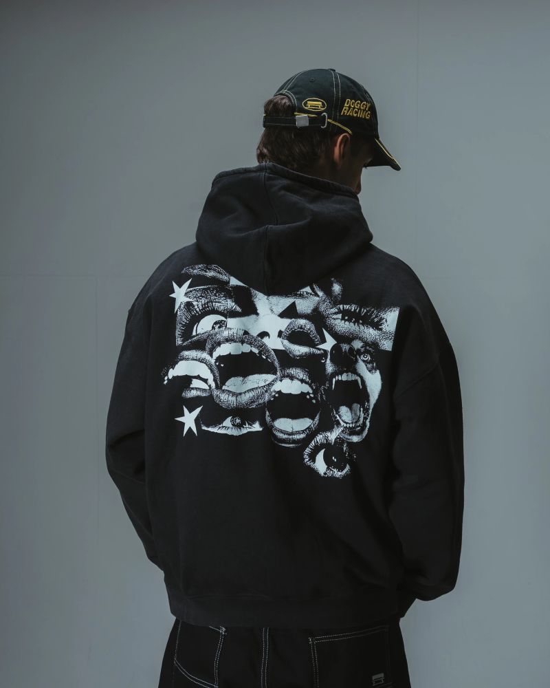 Fearless Washed hoodie zip