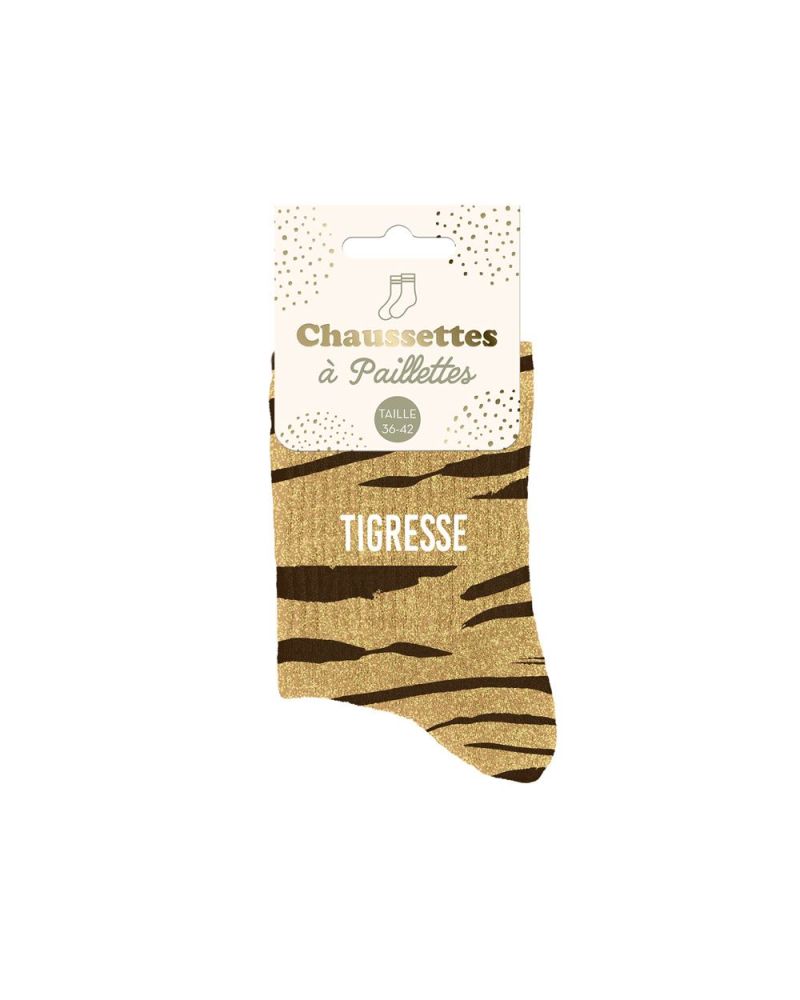 CHAUSSETTES PAILLETTES TIGRESSE