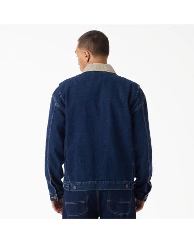 DENIM PAINTER JACKET DARK INDIG