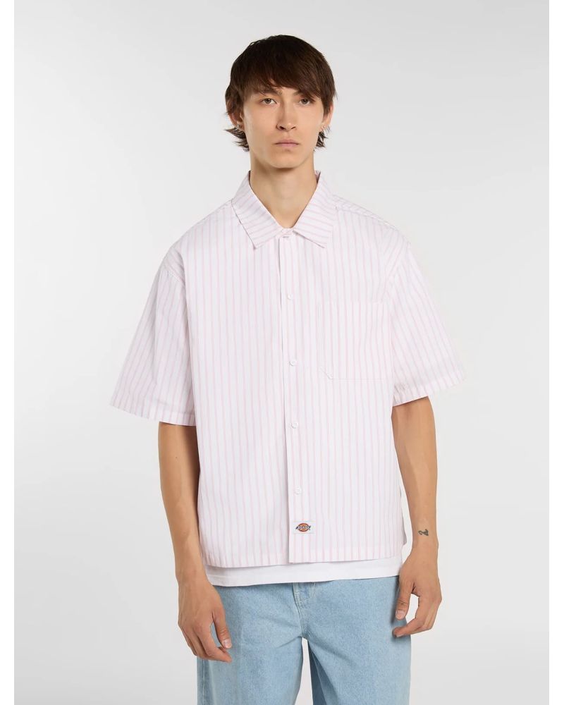 VENEDOCIA STRIPE SHIRT SS rose