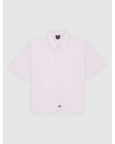 VENEDOCIA STRIPE SHIRT SS rose