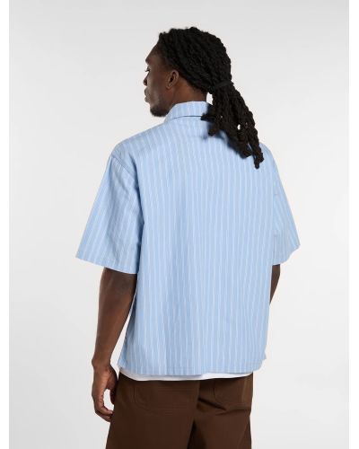 VENEDOCIA STRIPE SHIRT SS bleu