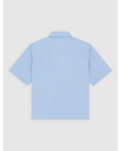 VENEDOCIA STRIPE SHIRT SS bleu