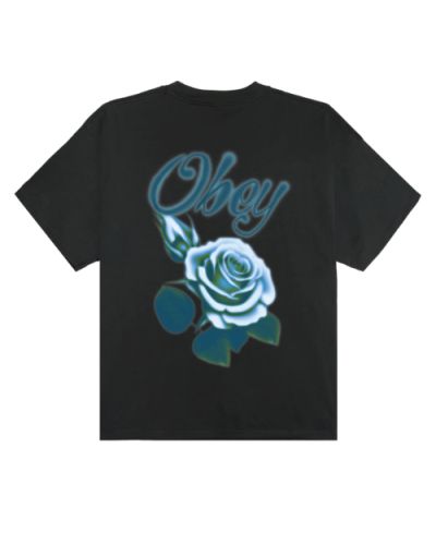 Obey airbrushed rose noir