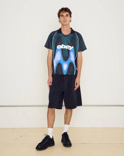 Obey blurred soccer jersey