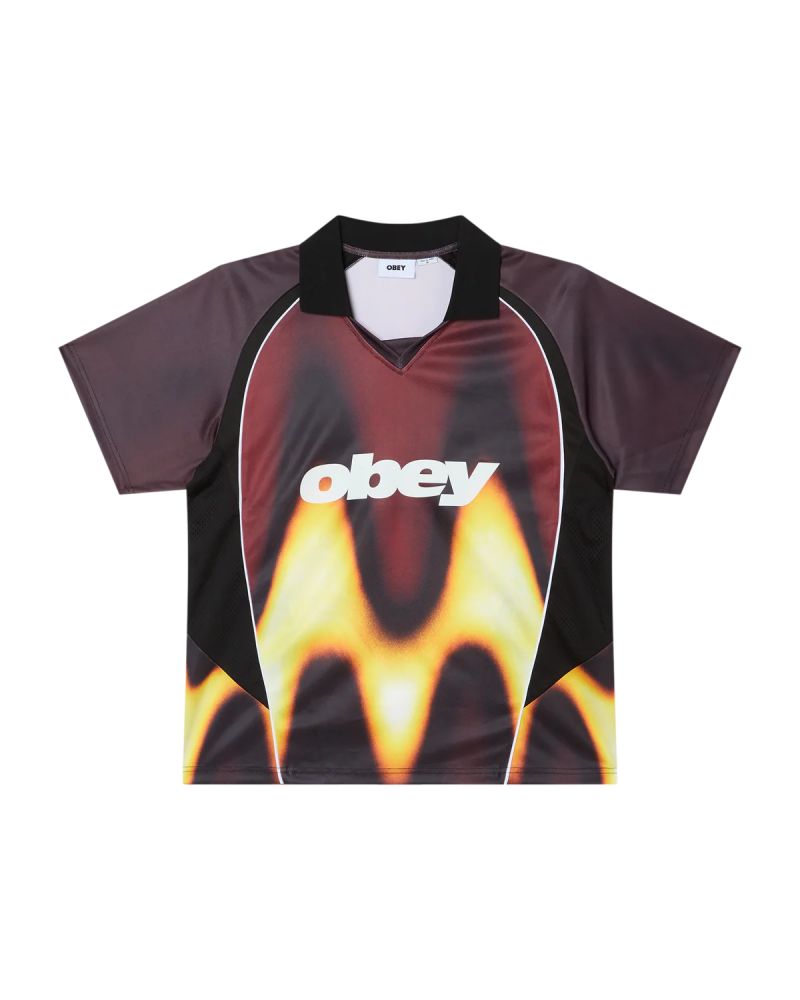 Obey blurred soccer jersey