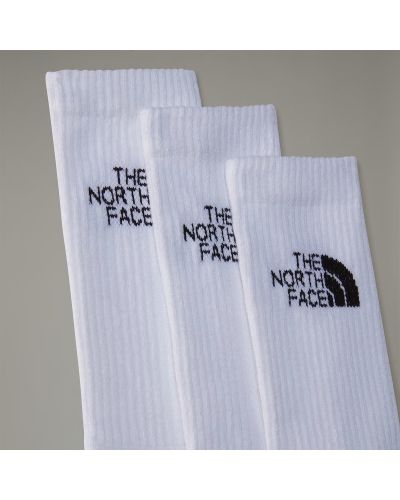 MLSPRT SOCK CSH QRTR 3P TNF WHI