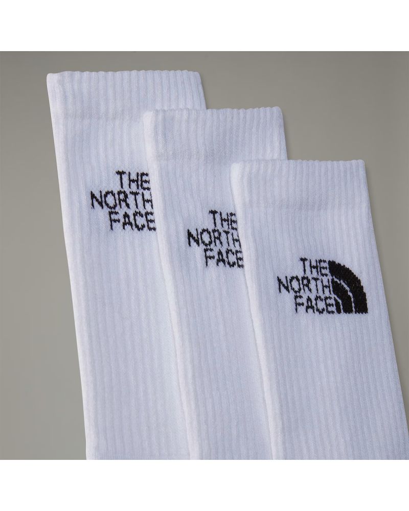 MLSPRT SOCK CSH QRTR 3P TNF WHI