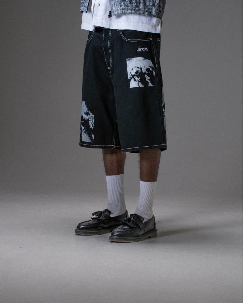 Baggy Short Poodle Pals Black