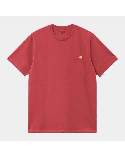 S/S American Script T-Shirt rouge