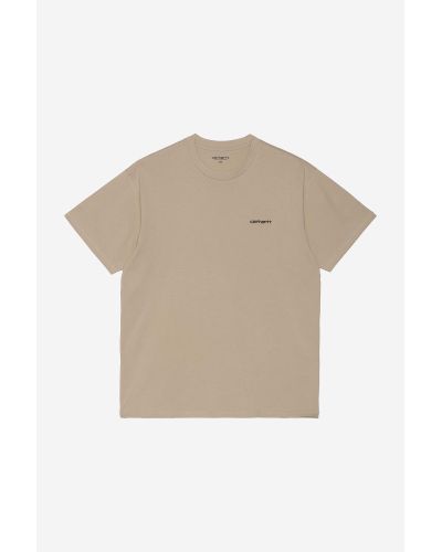 S/S Script Embroidery T-Shirt wall