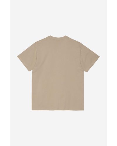 S/S Script Embroidery T-Shirt wall