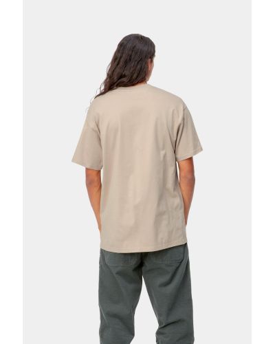 S/S Script Embroidery T-Shirt wall