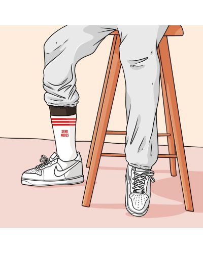 MOTHER SOCKER « SEND NUDES » White/Red