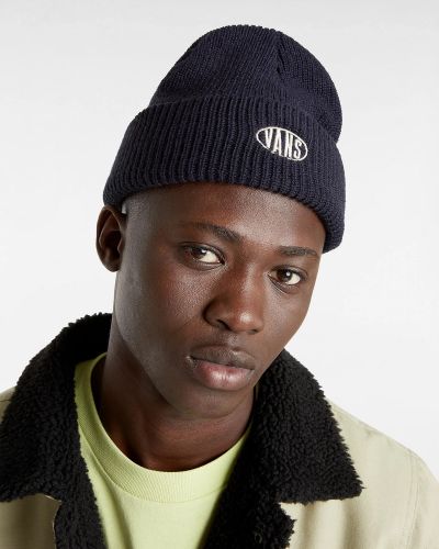 SPRAY ON CUFF BEANIE bleu