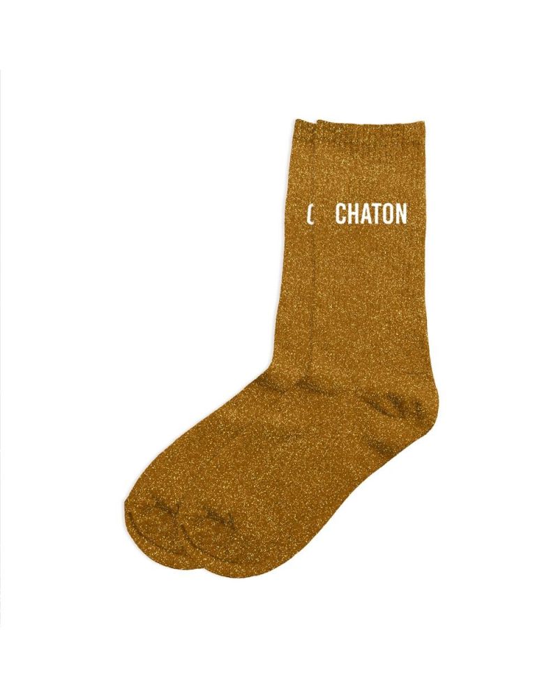 CHAUSSETTES PAILLETTES "CHATON"