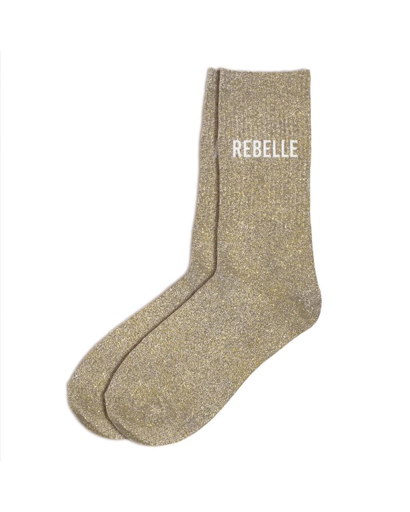 CHAUSSETTES PAILLETTES "REBELLE"