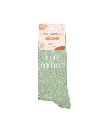 CHAUSSETTES PAILLETTES "SOEUR COMPLICE"