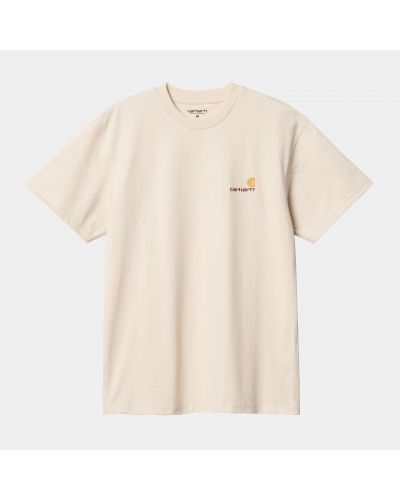 S/S AMERICAN SCRIPT T-SHIRT Natural