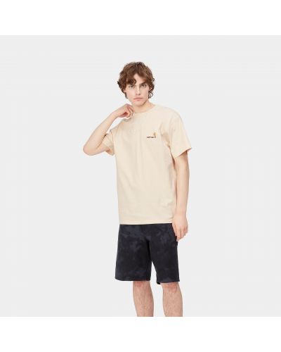 S/S AMERICAN SCRIPT T-SHIRT Natural