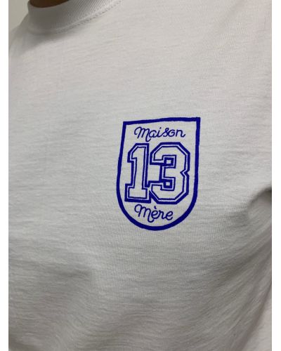 T-SHIRT COLLEGE 13 blanc