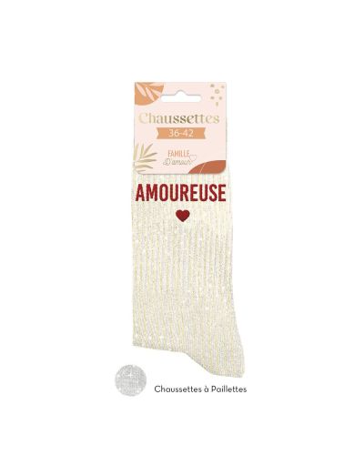 CHAUSSETTES PAILLETTES AMOUREUSE