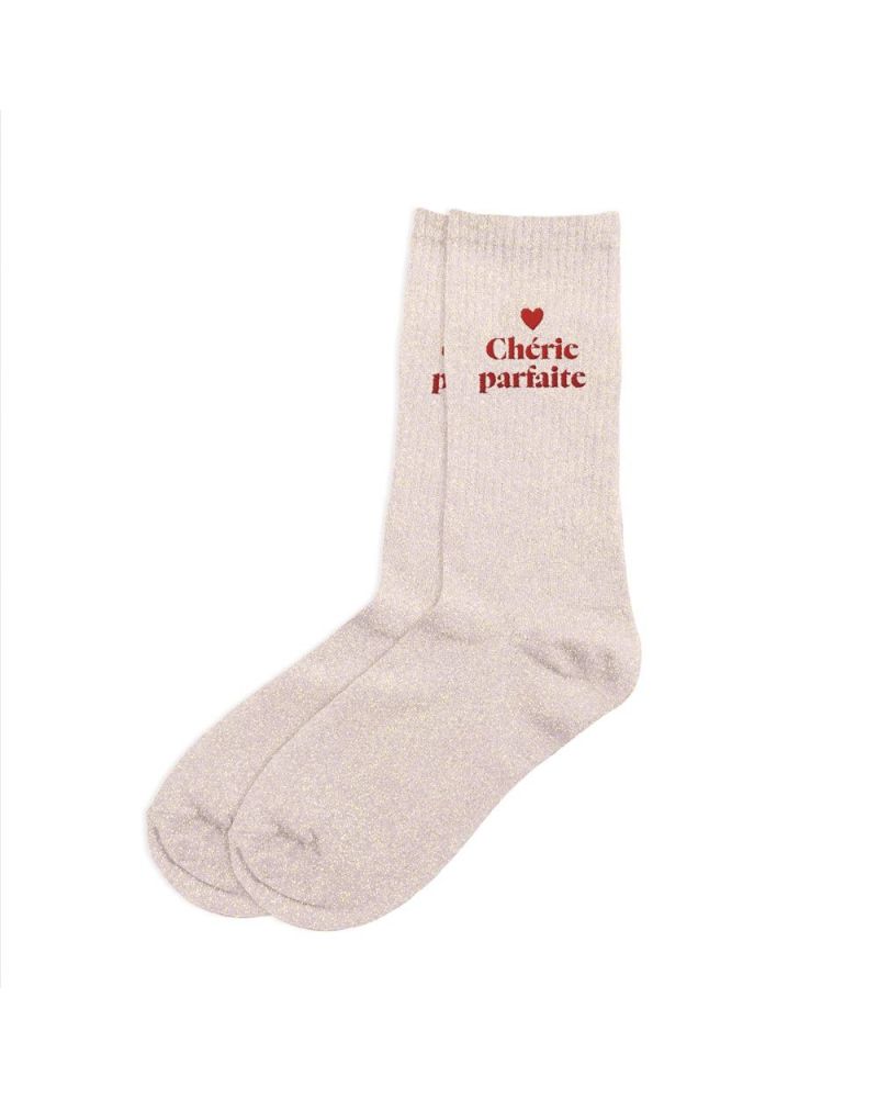 CHAUSSETTES PAILLETTES SAINT VALENTIN