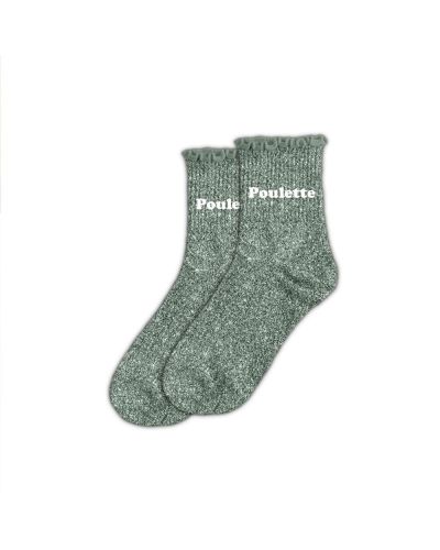 CHAUSSETTES FESTON COURTES PAILLETTES POULETTE
